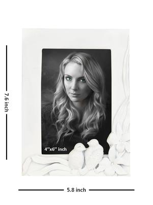personalized resin white rectangle shaped photo frame by golden peacock - 15950012 - Standard Image - 4