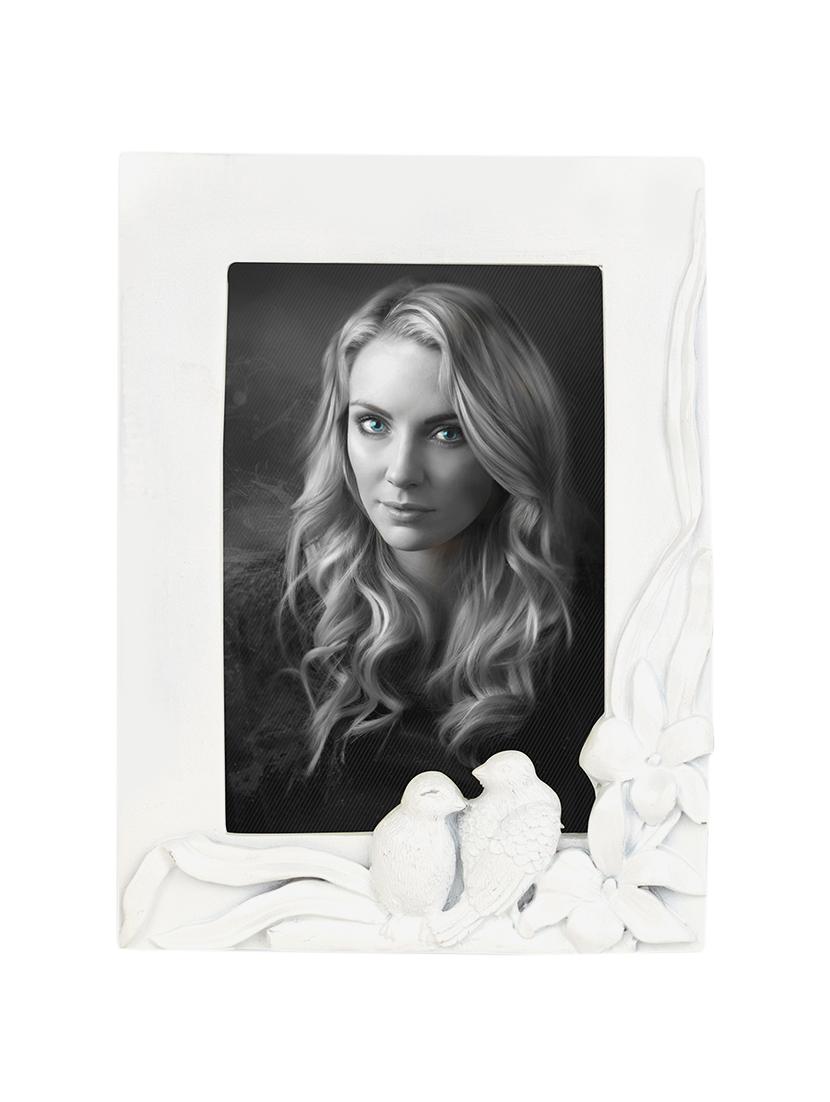 personalized resin white rectangle shaped photo frame by golden peacock - 15950012 - Zoom Image - 2
