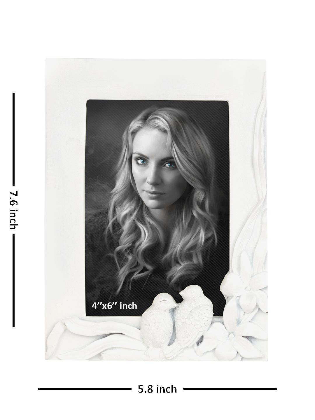 personalized resin white rectangle shaped photo frame by golden peacock - 15950012 - Zoom Image - 4