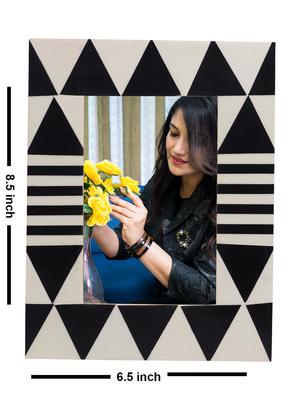 personalized black-white rectangle table top photo frame by golden peacock - 15950019 - Standard Image - 4