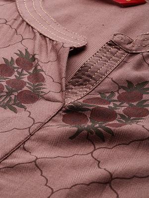 printed straight kurta - 15950075 - Standard Image - 4