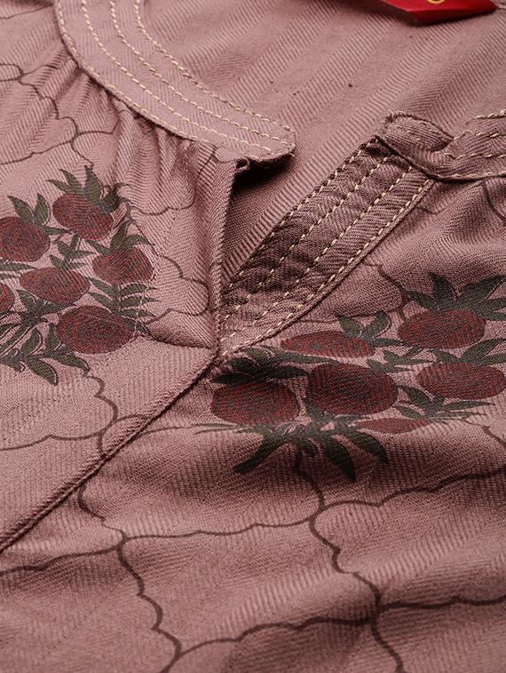 printed straight kurta - 15950075 - Zoom Image - 4