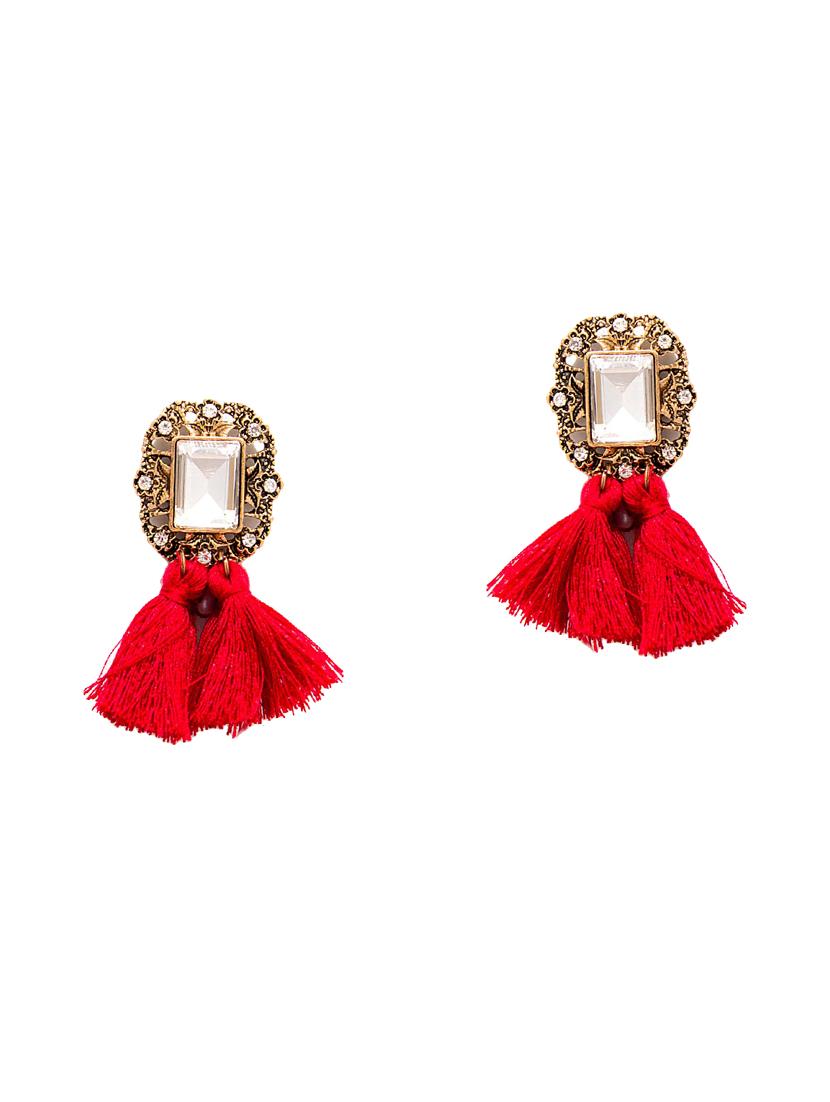red drop earring - 15950091 - Zoom Image - 2
