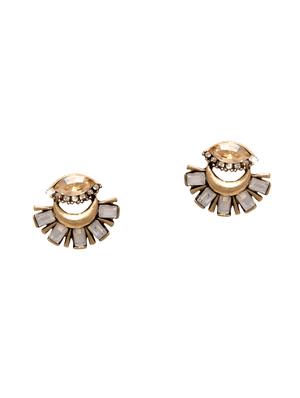 gold studs earring - 15950092 - Standard Image - 2