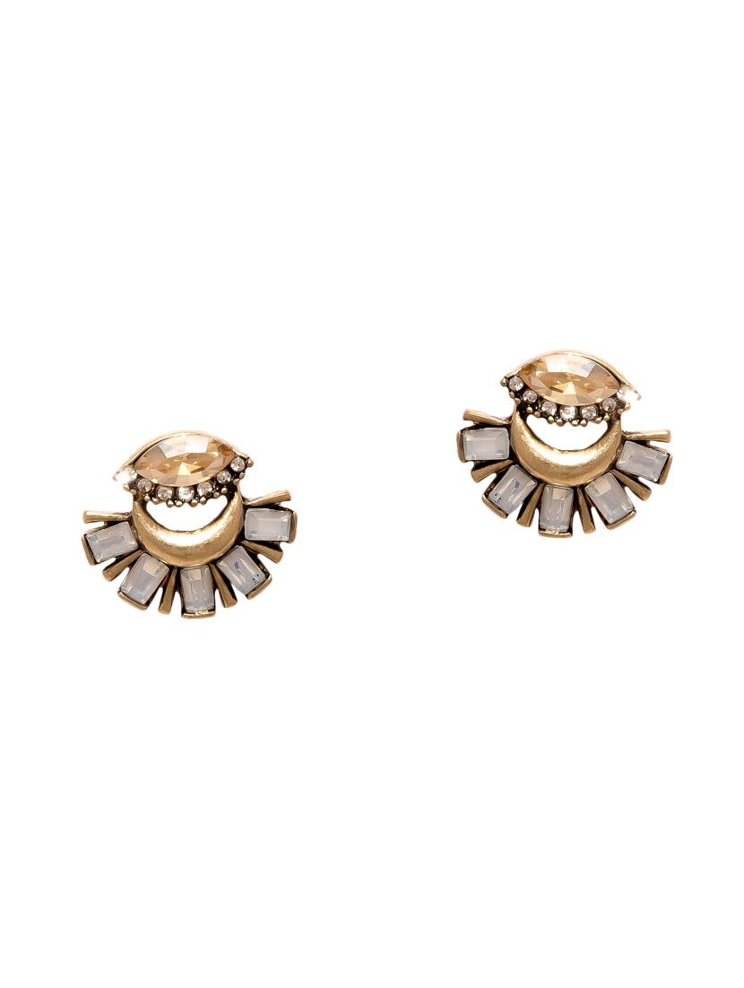 gold studs earring - 15950092 - Zoom Image - 2