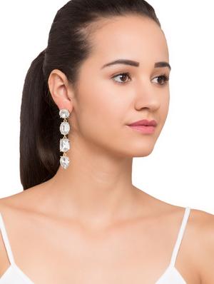 gold drop earring - 15950099 - Standard Image - 3