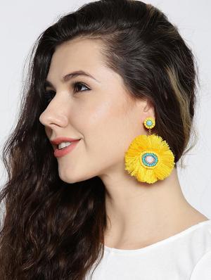 yellow drop earring - 15950100 - Standard Image - 4