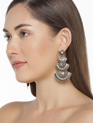 gold drop earring - 15950101 - Standard Image - 4