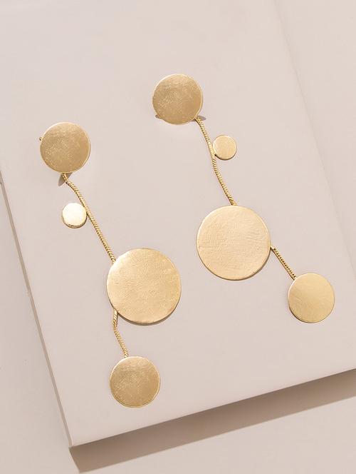 gold drop earring - 15950102 - Standard Image - 1