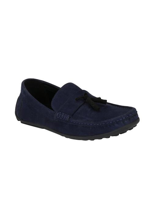 blue suede slip on loafers - 15950118 - Standard Image - 1