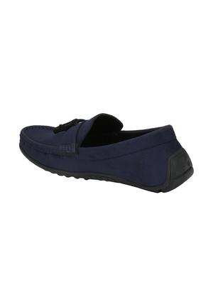 blue suede slip on loafers - 15950118 - Standard Image - 3