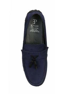 blue suede slip on loafers - 15950118 - Standard Image - 4