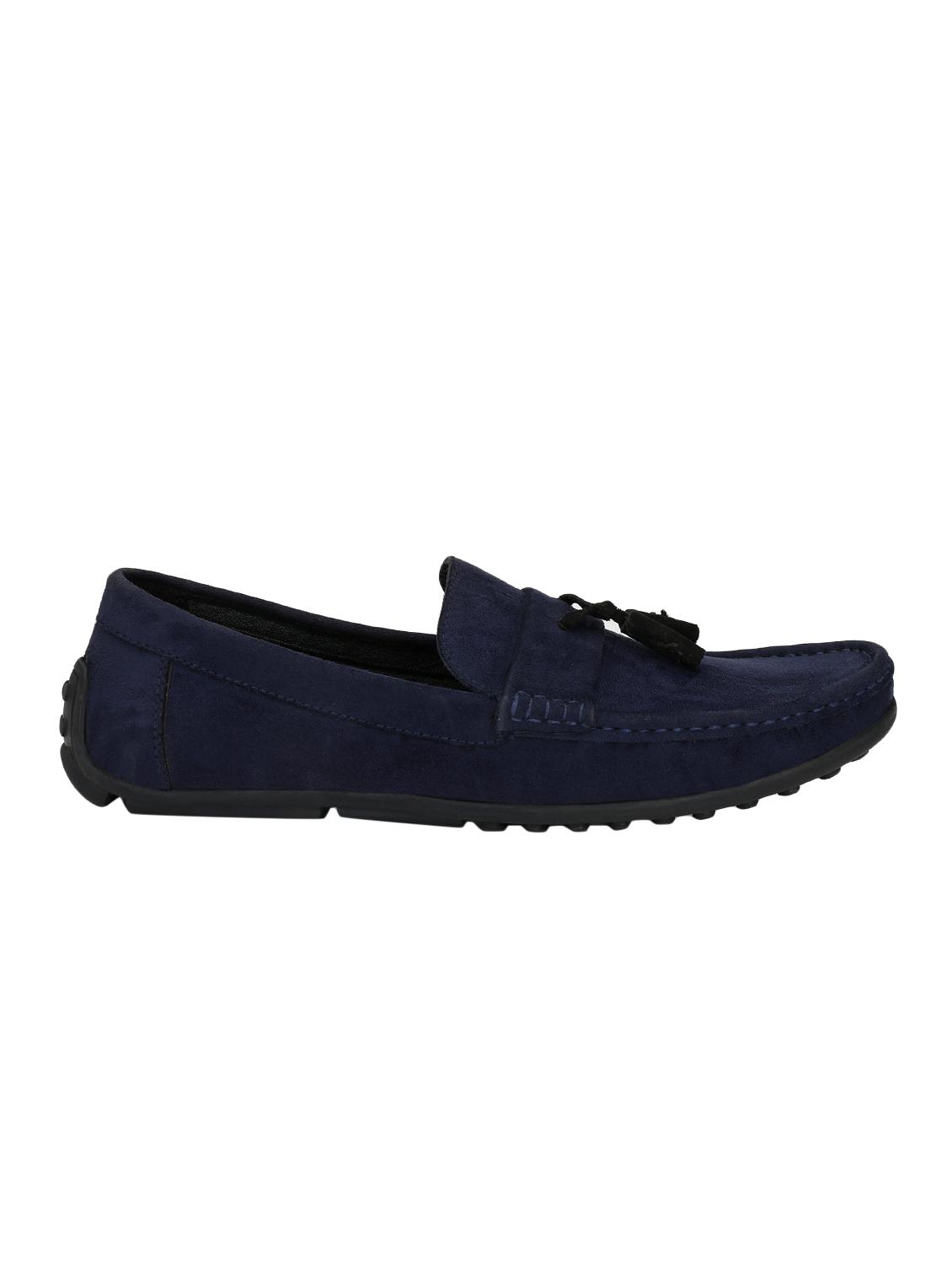 blue suede slip on loafers - 15950118 - Zoom Image - 2
