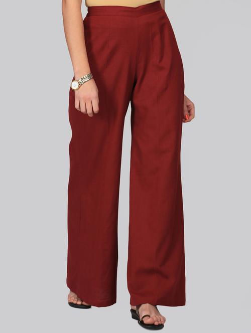 solid flared palazzo - 15950317 - Standard Image - 1