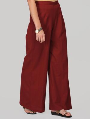 solid flared palazzo - 15950317 - Standard Image - 2