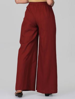 solid flared palazzo - 15950317 - Standard Image - 3