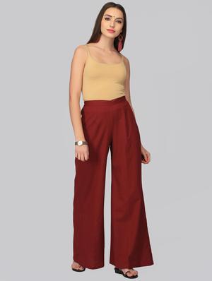 solid flared palazzo - 15950317 - Standard Image - 4