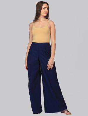 solid flared palazzo - 15950318 - Standard Image - 4