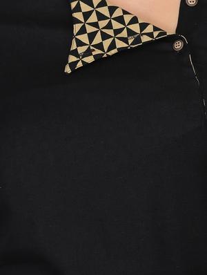 a-line solid kurta - 15950331 - Standard Image - 4
