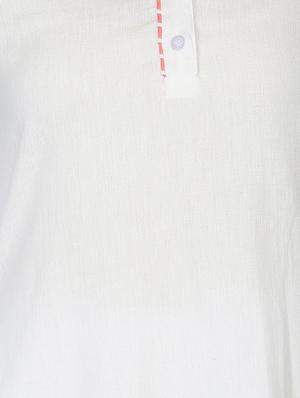 straight solid kurta with pockets - 15950334 - Standard Image - 4