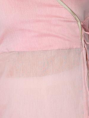 chanderi high slit kurta - 15950337 - Standard Image - 5