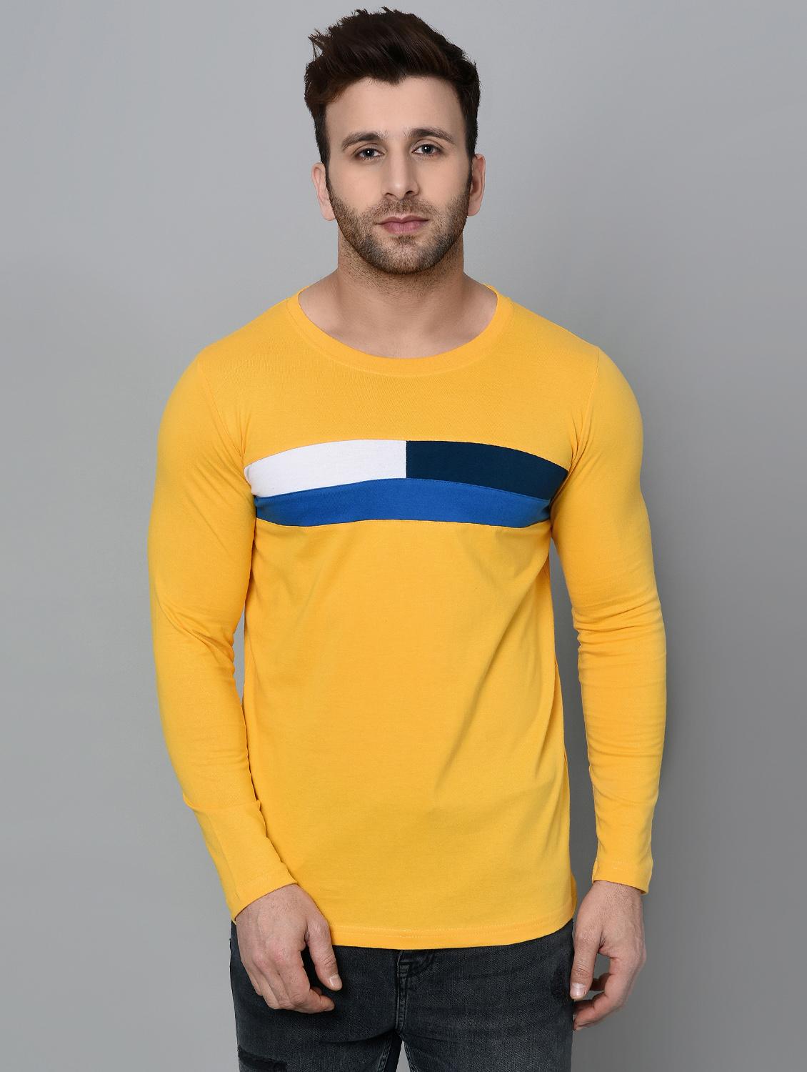 yellow cotton cut and sew t-shirt - 15950349 - Zoom Image - 1