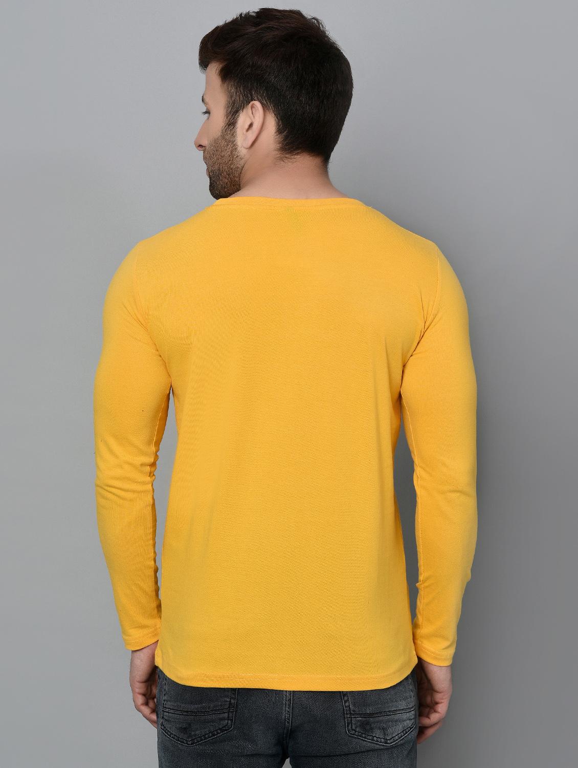 yellow cotton cut and sew t-shirt - 15950349 - Zoom Image - 3