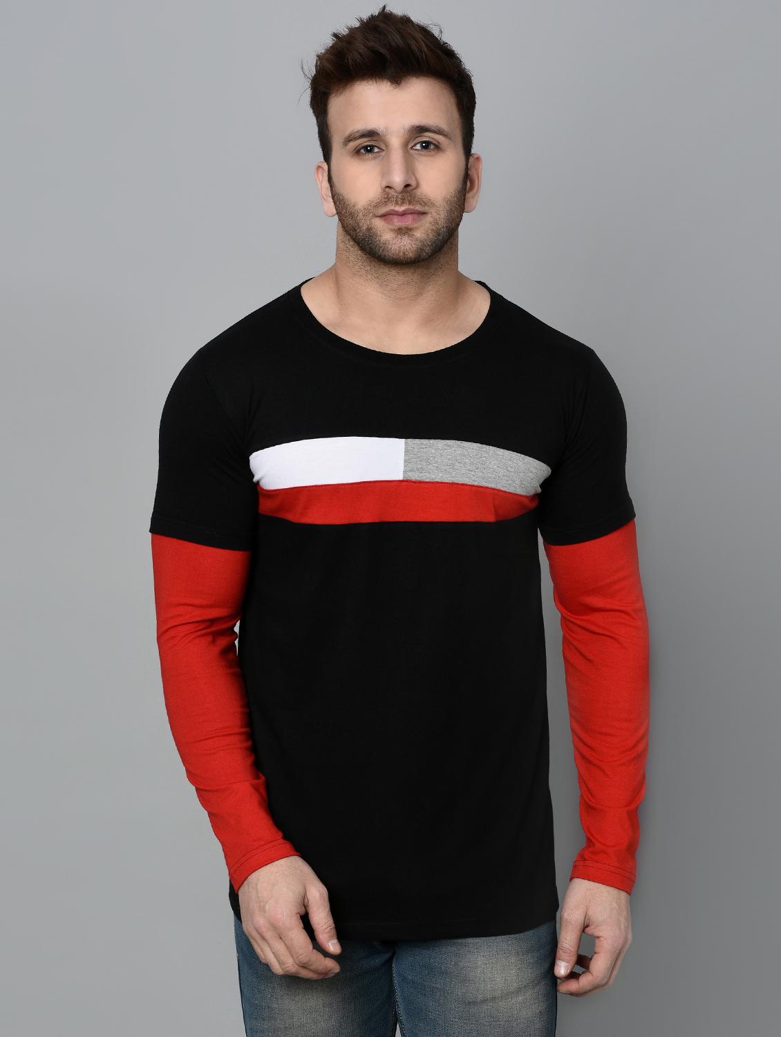 black cotton cut amd sew t-shirt - 15950351 - Zoom Image - 1
