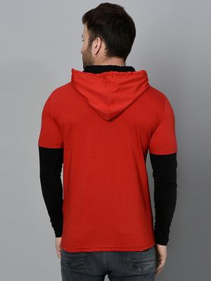 red cotton cut and sew t-shirt - 15950353 - Standard Image - 3
