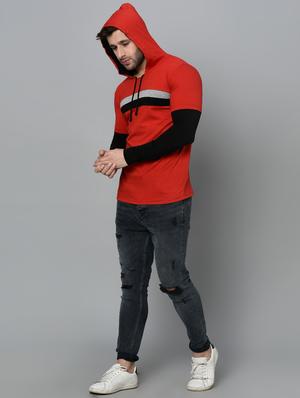 red cotton cut and sew t-shirt - 15950353 - Standard Image - 4