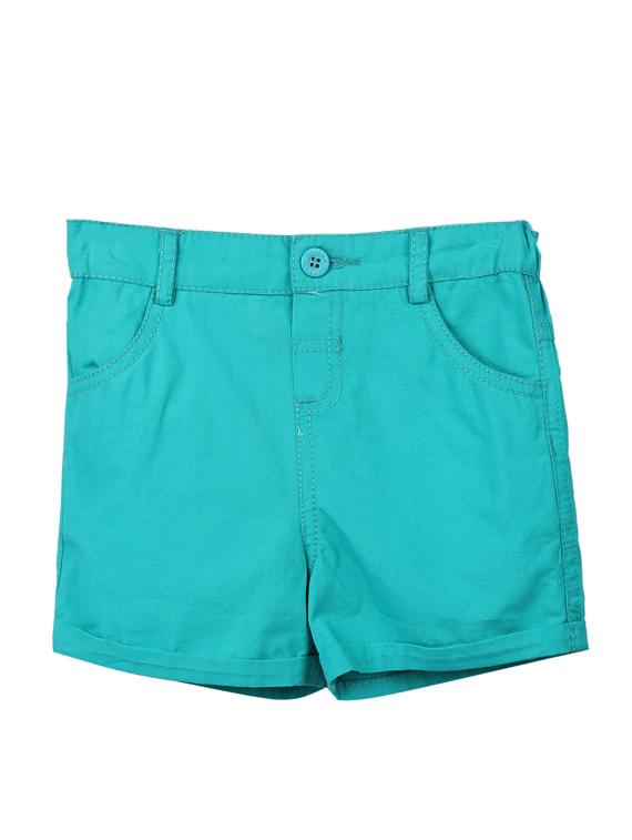 turn-up hem pocket patched shorts - 15950409 - Zoom Image - 1