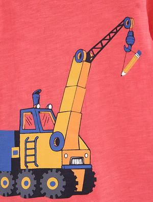 round neck graphic print t-shirt - 15950411 - Standard Image - 3