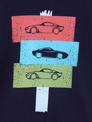 round neck graphic print t-shirt - 15950412 - Standard Image - 3