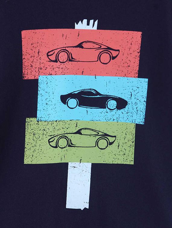 round neck graphic print t-shirt - 15950412 - Zoom Image - 3