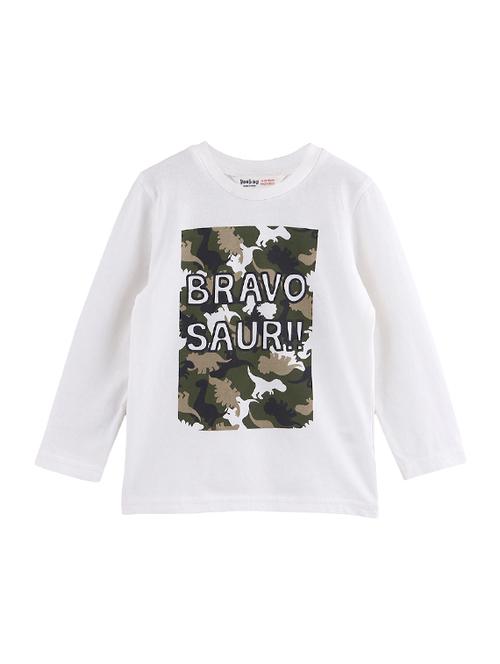 round neck graphic print t-shirt - 15950413 - Standard Image - 1