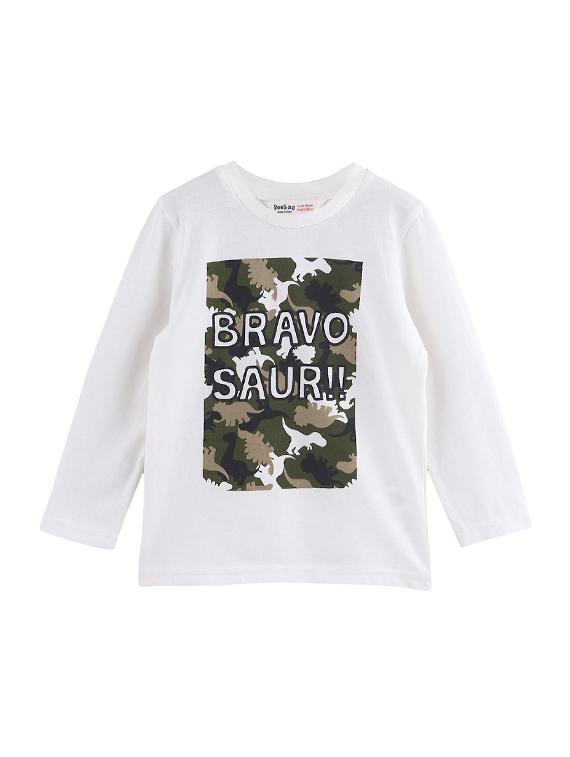 round neck graphic print t-shirt - 15950413 - Zoom Image - 1