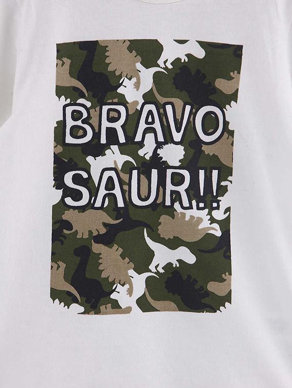 round neck graphic print t-shirt - 15950413 - Zoom Image - 3