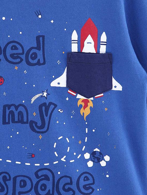 pocket patched quirky print t-shirt - 15950415 - Zoom Image - 3