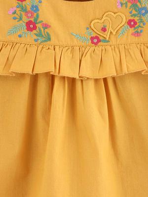 frill trim embroidered top - 15950508 - Standard Image - 3