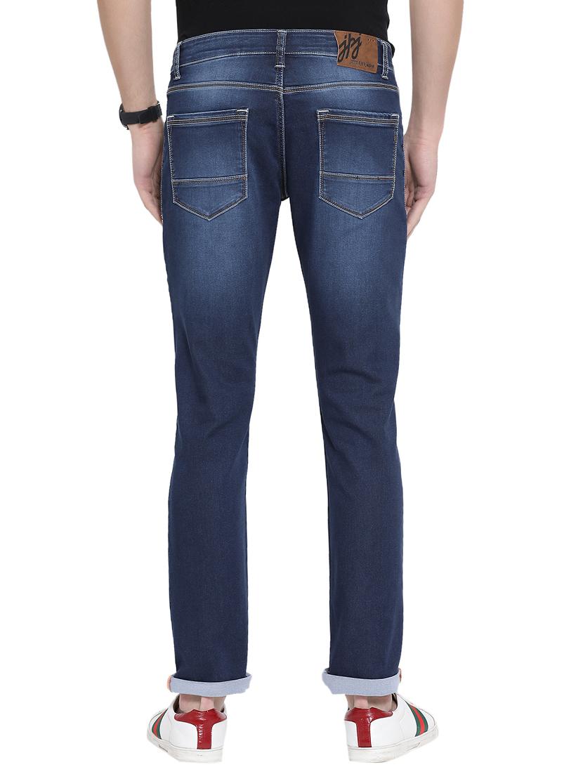 blue cotton slash knee jeans - 15950520 - Zoom Image - 3