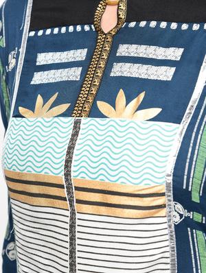 printed a-line kurta - 15950704 - Standard Image - 5