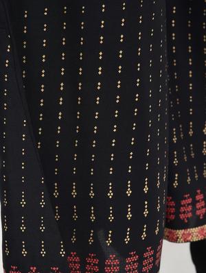 embroidered printed kurta with palazzo set - 15950724 - Standard Image - 7