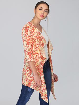 block print asymmetric shrug - 15950836 - Standard Image - 2