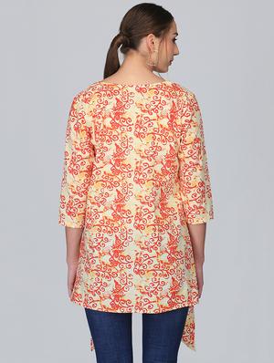 block print asymmetric shrug - 15950836 - Standard Image - 3