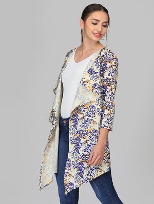 block print asymmetric shrug - 15950837 - Standard Image - 2