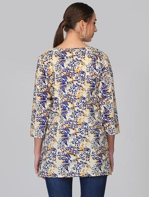 block print asymmetric shrug - 15950837 - Standard Image - 3