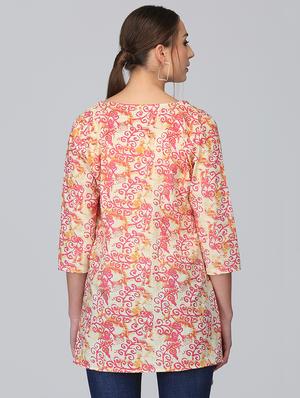 block print asymmetric shrug - 15950838 - Standard Image - 4