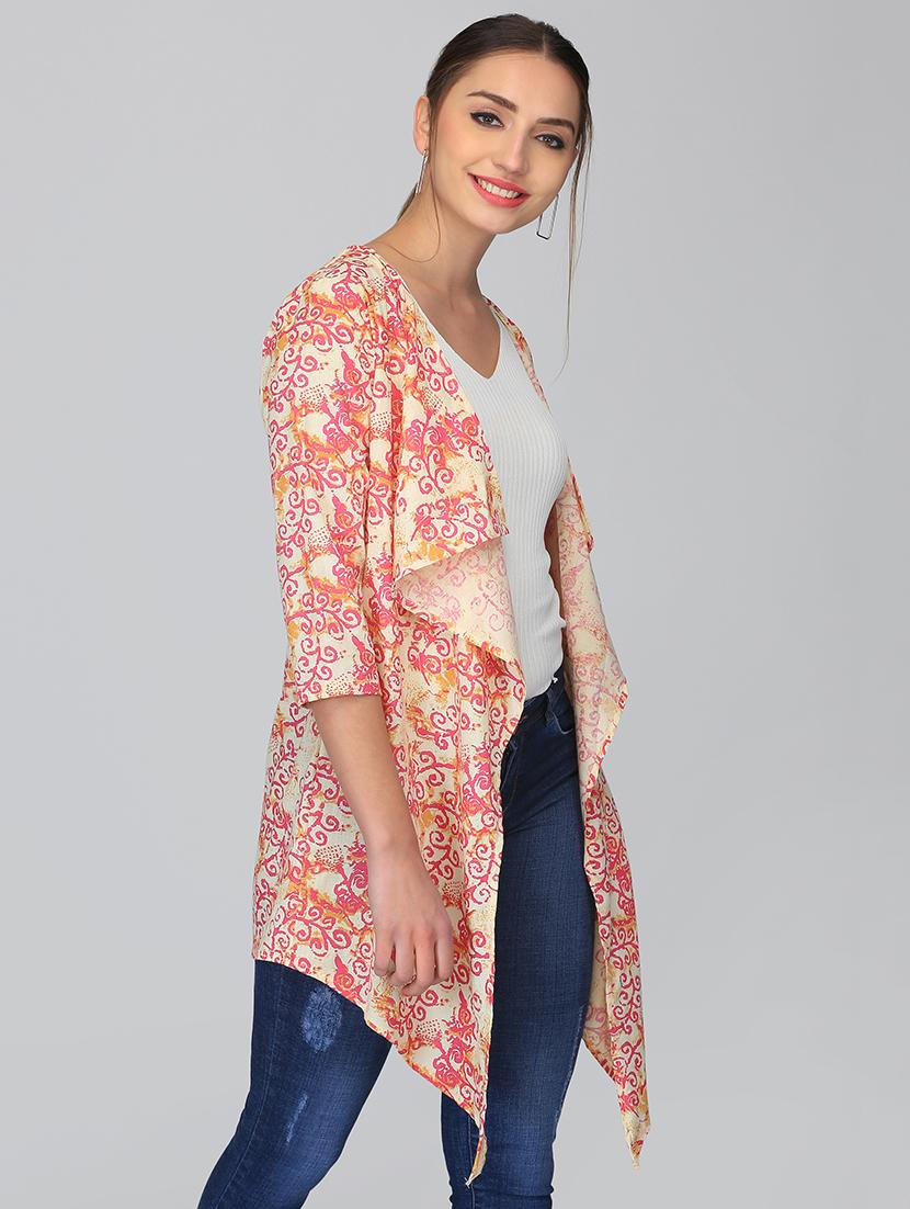 block print asymmetric shrug - 15950838 - Zoom Image - 2
