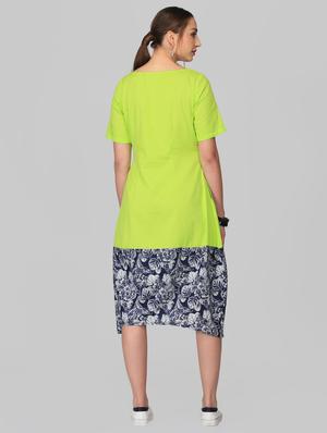 pocket detail floral hem a-line dress - 15950840 - Standard Image - 3