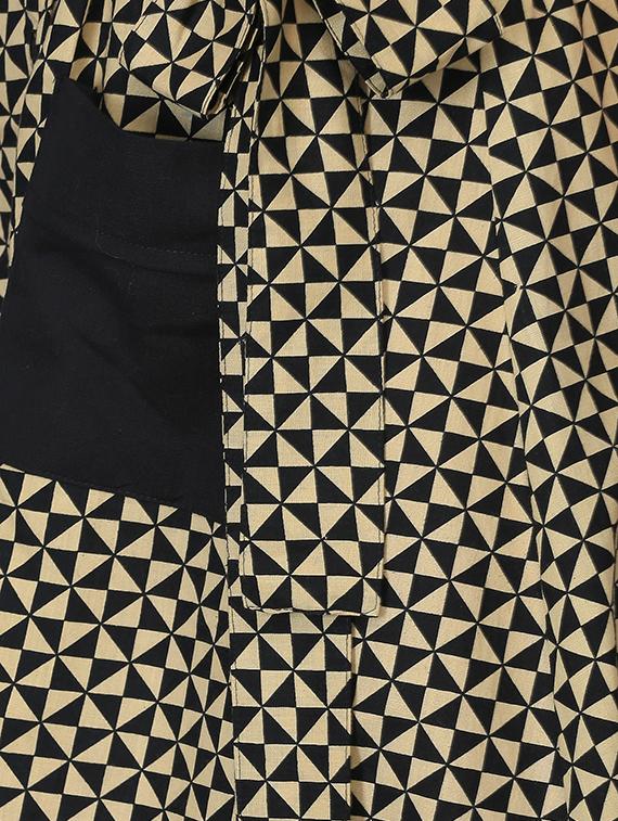 contrast pocket button up a-line dress - 15950842 - Zoom Image - 5